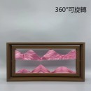 Solid Wood Rotating Sand Painting Decompression Ornament