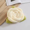 Knitted And Knotted Rose Pillow