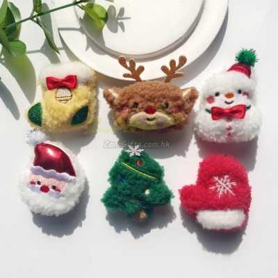 聖誕毛絨胸針/掛件