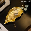 黃銅金葉子擺件