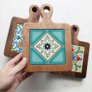 陶瓷實木杯墊隔熱墊