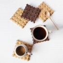Solid Wood Cookie Insulated Coaster