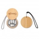 6-in-1 Cable Set with Bamboo Box