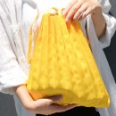 Pleated-design Canvas Bag