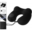 Pressurised inflatable U-shaped neck pillow
