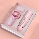 Umbrella And Fan Gift Set