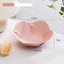 花朵形状PU皮革折叠收纳盘