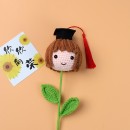 Graduates Knitting Doll Bouquets