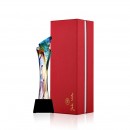 Colored Glaze Crystal Trophy