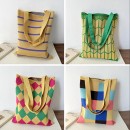 針織手提肩背兩用袋