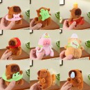 Capybara plush doll keychain