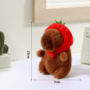Capybara plush doll keychain