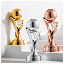 Metal Basketball Trophy