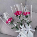 Pipe cleaner carnation bouquet