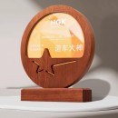 实木水晶奖座