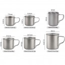 Pure titanium portable water cup