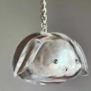 Cute Little Rabbit Transparent Hair Storage Box Cute Little Rabbit Transparent Hair Storage Box