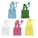 Mini Canvas Bag Key Charm