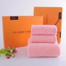 Coral Velvet Towel Gift Box