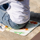 Portable folding seat cushion