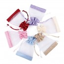 Organza patchwork linen bundle pocket