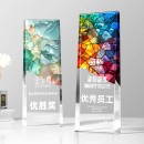 Retro Laser Lridescent Crystal Trophy