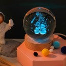 3D Engraved USB Colorful Crystal Ball Light