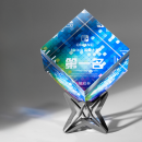 Rubik's Cube Crystal Trophy Rubik's Cube Crystal Trophy