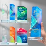 Pleated Crystal Trophy