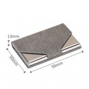 PU Metal Card Holder