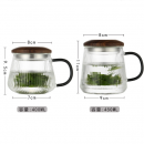 玻璃茶水分離泡茶杯 玻璃茶水分離泡茶杯