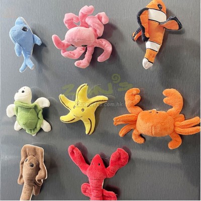 Stereoscopic Stuffed Animal Fridge Sticker