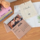 Tear-off canvas calendar