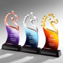 马年水晶奖座