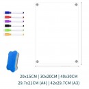 亚克力2mm手写磁吸留言板