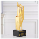 Hollowed-Out Irregular Metal Trophy