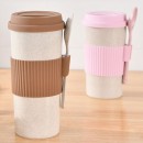 350ML Wheat Straw Coffee Cup with Spoon