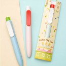 Contrast color chubby push-type gel pen