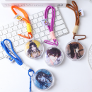Transparent acrylic badge itabag pendant storage box