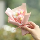 Graduation season gift knitted bouquet