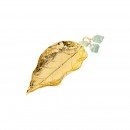 黃銅金葉子擺件