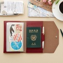 PU Multi-functional  Notebook with Passport Cover
