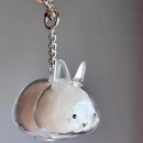 Cute Little Rabbit Transparent Hair Storage Box Cute Little Rabbit Transparent Hair Storage Box
