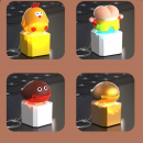 Stress-relief Sound Button Keychain