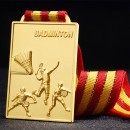 Badminton Metal Medal