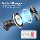 15W Magnetic Wireless Charging Car Phone Holder