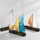 Creative Sailboat Crystal Trophy