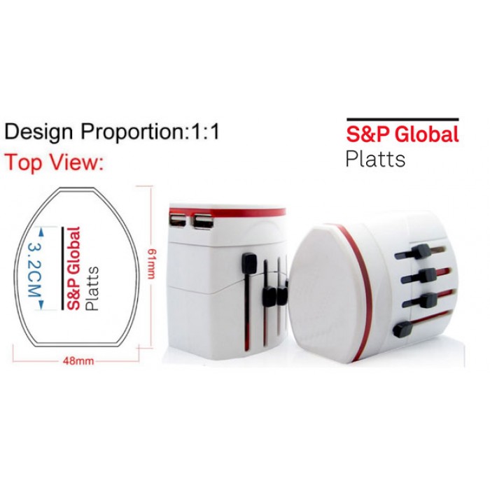 萬用轉換插頭連USB插口-S&P Global Platts