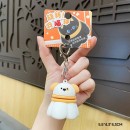 可旋轉羽毛球減壓鑰匙扣