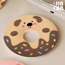 甜甜圈圓形矽藻泥杯墊